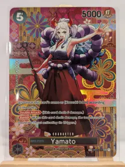 One Piece Card Game Yamato High Quality Custom Card Rare HQ Proxy Luffy OP01-121 - Image 1