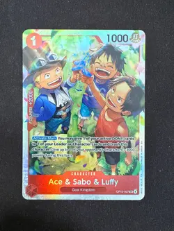 Ace & Sabo & Luffy (OP13-007 SR) One Piece TCG (ENGLISH) - Image 1