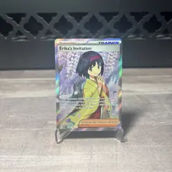 Pokemon TCG Scarlet & Violet Trainer Supporter Erika's Invitation 196/165 - Image 1