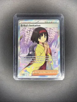 Pokemon TCG Scarlet & Violet 151 Erika's Invitation Full Art Holo Card 196/165! - Image 1