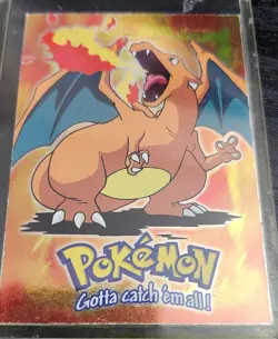 1999 Pokemon Topps Movie Charizard E6 Holo Foil + Bonus - Image 1