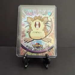 Pokemon Topps TV Animation Series 1 (Blue Logo) #20 Raticate Rainbow Holo - Image 2