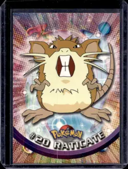 1999 Topps Pokemon TV Animation Edition Series 1 Raticate Black Logo #20 - Image 1