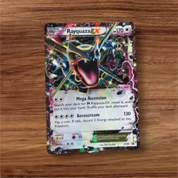 Rayquaza EX FULL ART XY69 Pokemon TCG Card Holo Black Star Promo 2015 HP - Image 1