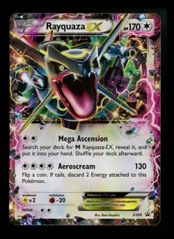 #2 Rayquaza EX XY69 Black Star Promo 2015 SHINY Holo Rare Pokemon Card TCG - Image 1