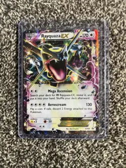 Pokemon Rayquaza EX XY69 TCG XY Promos Shiny Black Star Promo Holo Card - Image 1