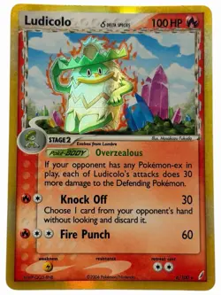 Ludicolo - 6/100 Ex Crystal Guardians 2006 - Reverse Holo - Pokemon TCG - Image 1