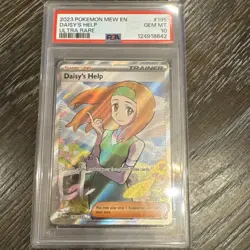 2023 DAISY'S HELP 195/165 POKEMON SCARLET & VIOLET 151 MEW EN - Gem Mint PSA 10 - Image 1