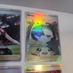 Lot of 4 Custom holo Marnie Trainer Pokemon Trading Card sleeved & top loaded - Image 5