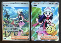Pokemon Dawn 129/094 + 118/094 Me02 Phantasmal Flames Holo SIR Full Art Trainer - Image 1