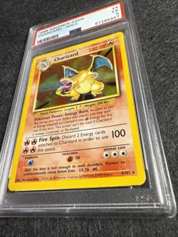 1999 Pokemon Base Set Charizard 4/102 Holo Rare PSA 5 🔥 - Image 2