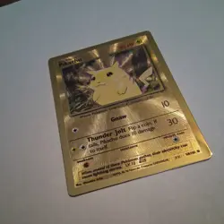 Pokemon Gold Metal Pikachu Card 58/102 - Celebrations Ultra Premium Collection - Image 2