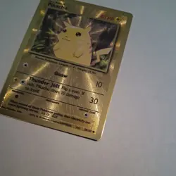 Pokemon Gold Metal Pikachu Card 58/102 - Celebrations Ultra Premium Collection - Image 3