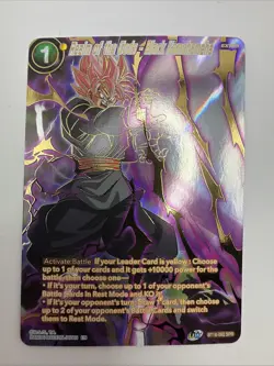 Dragon Ball Super Card Game Realm of the Gods - Black Kamehameha BT16-092 - NM - Image 2