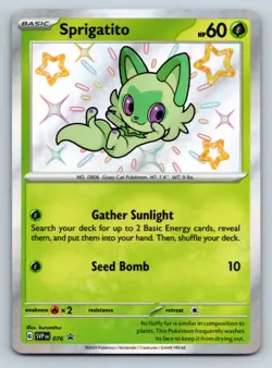 Sprigatito Promo SV: Scarlet & Violet Promo Cards 076 NM - Pokemon TCG - Image 1