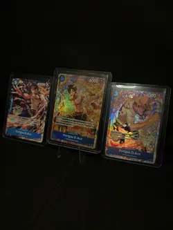 Portgas D Ace One Piece Card Lot (3 Cards) Alt Art And Promos - Image 2