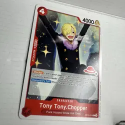 One piece card, Tony Tony.Chopper (Sanji) OP10-011 R, red straw hat 26, english - Image 2