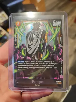 Paragus FB08-084 Saiyan's Pride Dragon Ball English Card Fusion World SR - Image 1