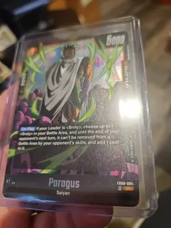 Paragus FB08-084 Saiyan's Pride Dragon Ball English Card Fusion World SR - Image 2