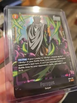 Paragus FB08-084 Saiyan's Pride Dragon Ball English Card Fusion World SR - Image 3