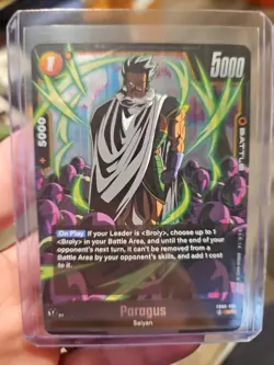Paragus FB08-084 Saiyan's Pride Dragon Ball English Card Fusion World SR - Image 4