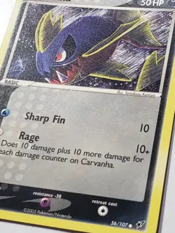 Carvanha 56/107 LP - EX Deoxys Pokemon Card - Tomokazu Komiya Art - Image 2