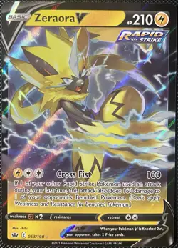 Zeraora V 053/198 Swsh06: Sword & Shield - Chilling Reign Holo - Pokemon Card - Image 1