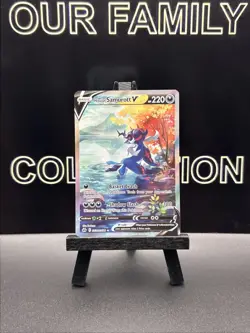 Hisuian Samurott V GG51/GG70 Crown Zenith Galarian Gallery Holo Pokemon Card - Image 1