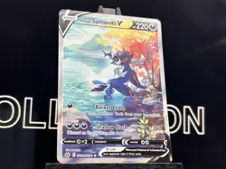 Hisuian Samurott V GG51/GG70 Crown Zenith Galarian Gallery Holo Pokemon Card - Image 4