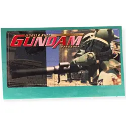 Sony PlayStation 1 Ps1 Mobile Suit Gundam Vintage Memory Card Sticker - Image 1