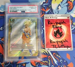 2025 DRAGON BALL SUPER CARD FUSION WORLD MANGA #FB05-119 SON GOKU PSA 10 ENGLISH - Image 1