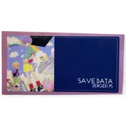 Sony PlayStation 1 Ps1 Dengeki Magazine Save Data Blue Memory Card Sticker - Image 1