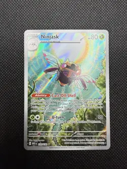Pokemon TCG Ninjask 137/132 Me01: Mega Evolution Illustration Rare Holo Card NM - Image 1