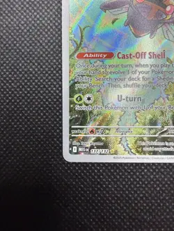 Pokemon TCG Ninjask 137/132 Me01: Mega Evolution Illustration Rare Holo Card NM - Image 5