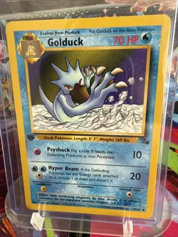 Pokemon TCG Golduck Fossil 1st Edition Uncommon Card 35/62 Never Played, NM! - Image 1