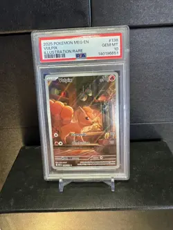 2025 POKEMON MEG EN-MEGA EVOLUTION ILLUSTRATION RARE #138 VULPIX PSA 10 - Image 3