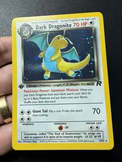 Dark Dragonite 5/82 1st Edition Holo 1999-2000 Team Rocket Pokemon Card NM - Image 2