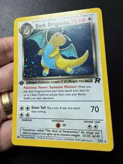 Dark Dragonite 5/82 1st Edition Holo 1999-2000 Team Rocket Pokemon Card NM - Image 3