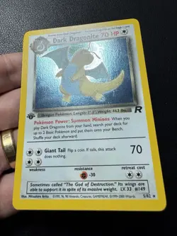 Dark Dragonite 5/82 1st Edition Holo 1999-2000 Team Rocket Pokemon Card NM - Image 4
