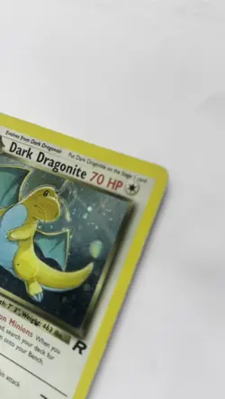 Pokemon Dark Dragonite Team Rocket 1st Edition HOLO Rare Card 5/82 FIRST Ed - Image 2