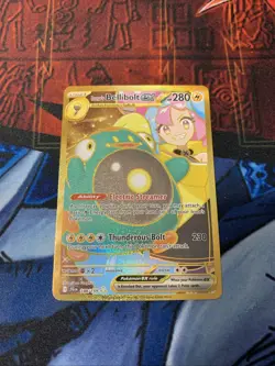Iono's Bellibolt EX Sir 188/159 SV09 Holo Pokemon TCG Card Journey Together - Image 3