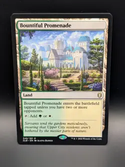MTG - Bountiful Promenade - Land (G/W) - CLB #348 - Rare - NM - Image 1