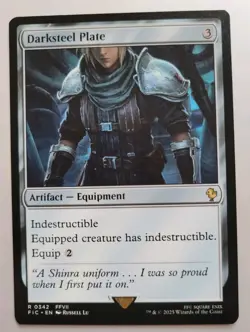 MTG - Final Fantasy: Darksteel Plate (0342) - Rare - Near Mint - Image 1