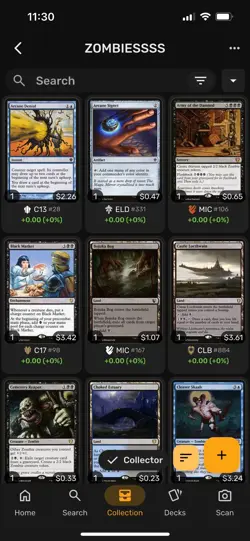 Wilhelt Zombie Commander EDH DECK. SLEEVED, Full Art Lands, Tokens, W/Box - Image 4