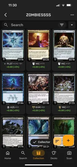 Wilhelt Zombie Commander EDH DECK. SLEEVED, Full Art Lands, Tokens, W/Box - Image 5