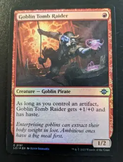 Goblin Tomb Raider 0151 LCI Foil Common The Lost Caverns Of Ixalan MTG - Image 1