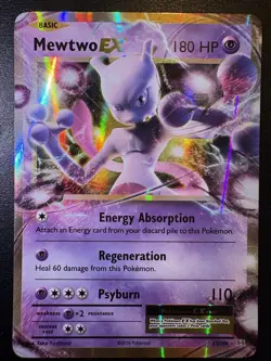 Pokemon TCG Mewtwo EX 52/108 XY Evolutions Extended Art Ultra Rare Holo - Image 1