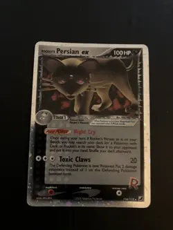 Pokemon Rocket's Persian ex 116/115 Holo Rare EX Unseen Forces Heavily Played - Image 1