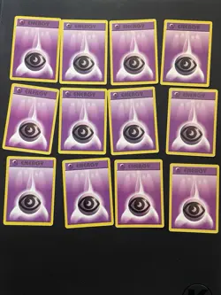 (12x) Psychic Energy 101/102 (Shadowless) Base Set Pokemon TCG WoTC Vintage MP - Image 1