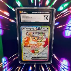 Pokemon Eevee ex #174 GEM MINT 10 black Star Promo From Prismatic Evolutions 🔥 - Image 1